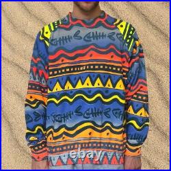 Funky Pattern Mambo Australia Not So Big Patterned Sweater / Jumper Size Medium