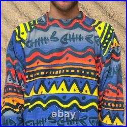 Funky Pattern Mambo Australia Not So Big Patterned Sweater / Jumper Size Medium