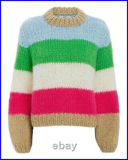 GANNI Julliard Colorblock Striped Sweater