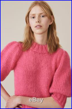 GANNI Mohair & Wool Sweater in Pink Size M