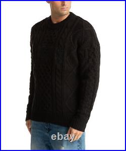 GCDS jumper men A2CU1502KF4-99 Black cardigan pullover sweater jersey