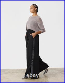 GSTQ Women's Metallic Sweater Gray Size Medium