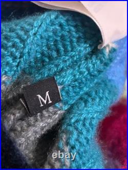 GUCCI Cashmere/Wool SWEATER Women's MEDIUM Striped Rainbow Made In Italy 2015