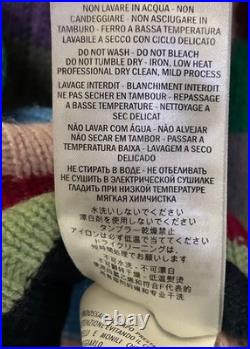 GUCCI Cashmere/Wool SWEATER Women's MEDIUM Striped Rainbow Made In Italy 2015