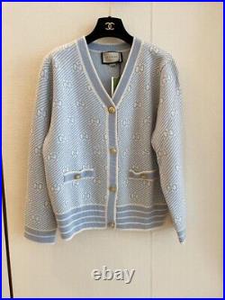 GUCCI new luxury GG Wool Cardigan sweater size M