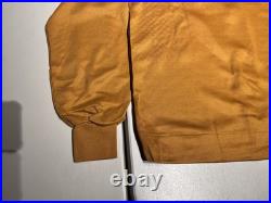 Gama Creations Sweater Men's Medium Gold Yellow Button Cardigan 70's Grandpa VTG