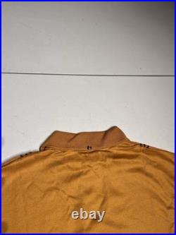 Gama Creations Sweater Men's Medium Gold Yellow Button Cardigan 70's Grandpa VTG