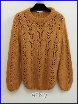 Ganni Faucher Sweater in Russet Orange Size M