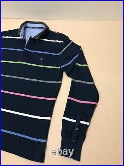 Gant Mens Sweater Jumper Size Medium Large Colorful Horizontal Stripes