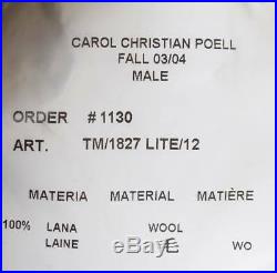Genuine Carol Christian Poell AW 03/04 Wool Men Fleece Top Sweater size 50