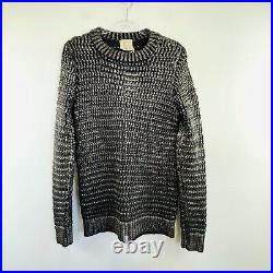 Giarda Forte Size M 12 Black Bronze Chunky Wool Knit Jumper Sweater