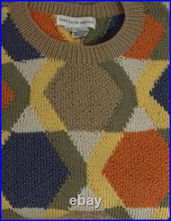 Giorgio Armani Men's Mercerized Cotton Sweater Italy Multicolor Size M