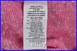 Gran Sasso NWT V Neck Sweater Size 44 US Medium in Pink/Multi Gran Sasso NWT V Neck Sweater Size 44 US Medium in Pink/Multi