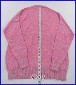 Gran Sasso NWT V Neck Sweater Size 44 US Medium in Pink/Multi Gran Sasso NWT V Neck Sweater Size 44 US Medium in Pink/Multi