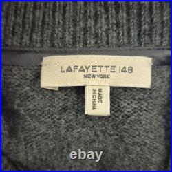 Gray Cashmere Crewneck Cropped Sweater Size M