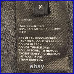 Gray Cashmere Crewneck Cropped Sweater Size M