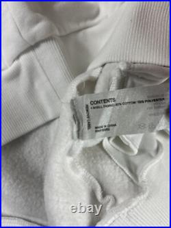 Greyson Lake Fleece Cardigan Sweater Medium White Cotton Polyester NWT MSRP $268