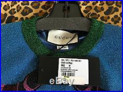Gucci Double Snake Lurex Jacquard Sweater Top NWT Size M MFR $1600 +