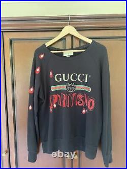 Gucci Spiritismo Sweater / Jumper Men Medium Authentic Black