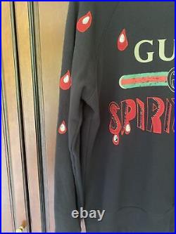 Gucci Spiritismo Sweater / Jumper Men Medium Authentic Black