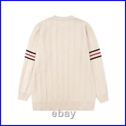 Gucci beige double ring buckle apricot sweater pullover for Gucci