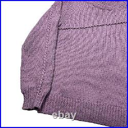 HELMUT LANG Wool Seamed Sweater Purple Knit Jumper Medium NEW RRP 385