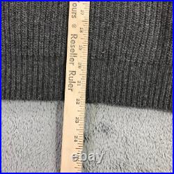 Hanley Mellon Sweater Womens Medium Cashmere Pullover Gray RIbbed Casual