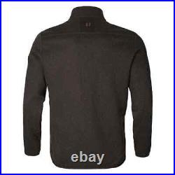 Harkila Men's Metso Half Zip Fleece Sweater Shadow Brown 1/2 Zip Jumper