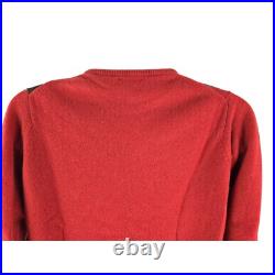 Harrods By Ballantyne Cashmere Intarsia Crewneck Sweater 44 M L Scotland Vintage