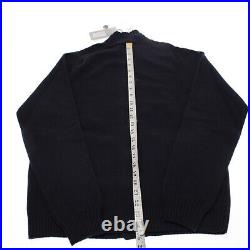 Heritage NWT Cardigan Sweater Size 50 M US In Solid Blue Wool Blend