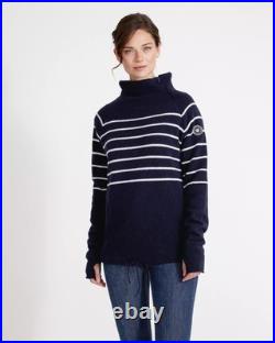 Holebrook Martina WP Windproof Wool Sweater Navy/Off White