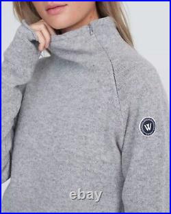 Holebrook Martina Windproof Sweater Grey Melange Sizes S XL