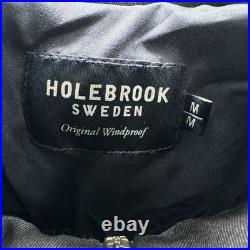 Holebrook Sweden Sweater Mens Medium M Blue Golf 1/4 Zip Knit Windproof Pullover