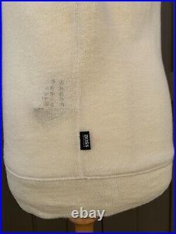 Hugo Boss Black Label 100% Linen Slim Fit Sweater Jumper Size Medium