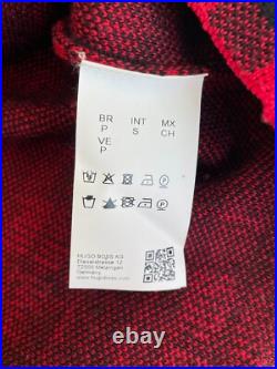 Hugo Boss unisex tartan print wool sweater Size M-L