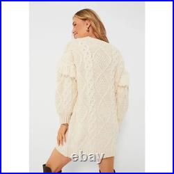 Hyacinth House Whistler Cream Cable Knit Sweater Dress Tuckernuck SZ-XXL