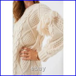 Hyacinth House Whistler Cream Cable Knit Sweater Dress Tuckernuck SZ-XXL Hyacinth House Whistler Cream Cable Knit Sweater Dress Tuckernuck SZ-XXL