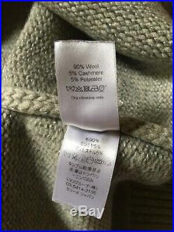 Iconic CELINE Fall 2013 Phoebe Philo Gray Knit Wool Turtleneck Sweater Sz M