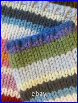 Iconic GAP Holiday 2001 Vintage Rainbow Striped Turtleneck Sweater M