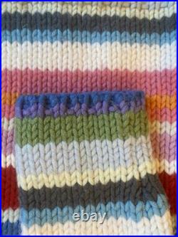 Iconic GAP Holiday 2001 Vintage Rainbow Striped Turtleneck Sweater M