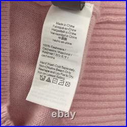 J. CREW Cashmere Shrunken Crewneck Sweater Pullover Knit Solid Icy Pink Medium J. CREW Cashmere Shrunken Crewneck Sweater Pullover Knit Solid Icy Pink Medium