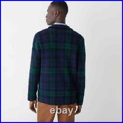 J. CREW Men's Heavyweight Cashmere Sweater Blazer Black Watch Plaid $398 NWT J. CREW Men's Heavyweight Cashmere Sweater Blazer Black Watch Plaid $398 NWT
