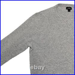 J. Crew Cashmere V Neck Sweater Gray Med