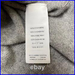 J. Crew Cashmere V Neck Sweater Gray Med