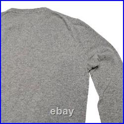 J. Crew Cashmere V Neck Sweater Gray Med