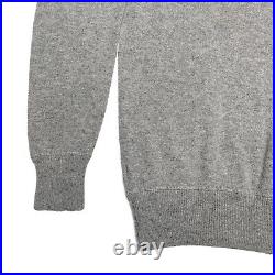 J. Crew Cashmere V Neck Sweater Gray Med