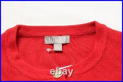 J. Crew Women's Emilie Sweater Lady Jacket LV5 Classic Cardinal Medium NWT