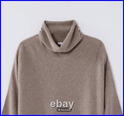 J. Jill Scrunch-Neck Recycled-Cashmere Sweater (Woman's M Hazelnut Heather)
