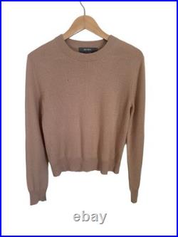 JAC & JACK Cashmere Cream Camel Knit Jumper Sweater MEDIUM AS NEW