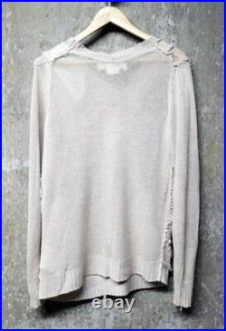 JUNYA WATANABE Comme Des Garcons Ladies Knitted Linen Sweater w. Raw-Edge
